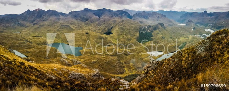 Bild på Panoramatic view of Cajas National Park Ecuador